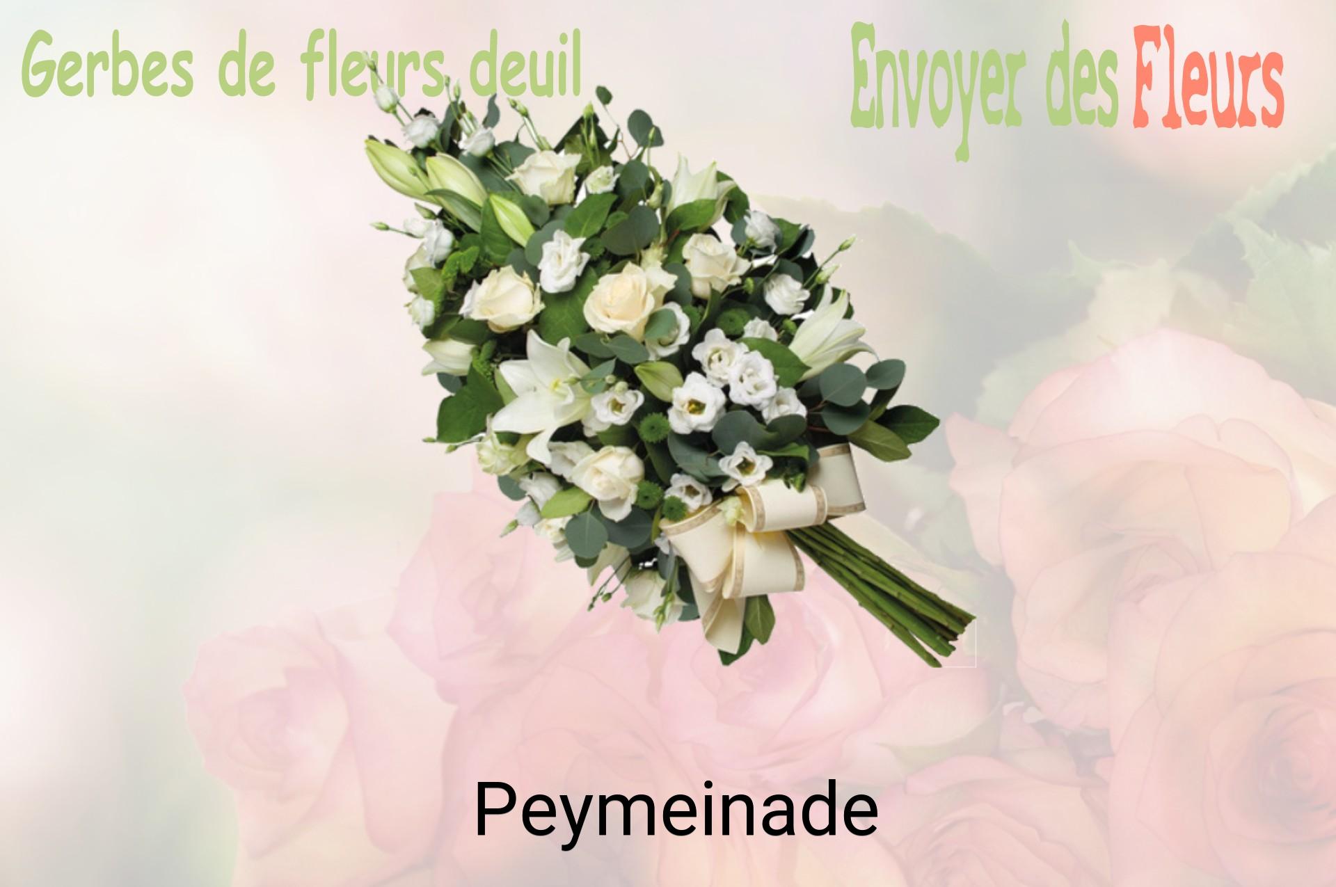 Gerbe de fleurs de deuil livrée à Peymeinade